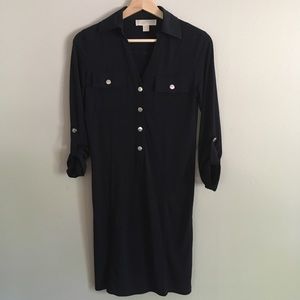 Michael Kors• Navy Snap Button Dress, XS